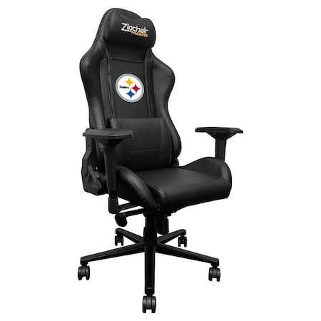 Dreamseat Xpression Pro Gaming Chair with Pittsburgh Steelers Primary Logo XZXPPRO032-PSNFL21040A